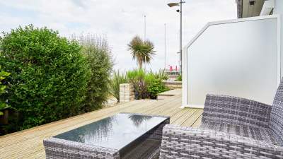 La Crémaillère · Chambre avec Terrasse l'Hôtel 3 étoiles Courseulles-sur-Mer, Calvados