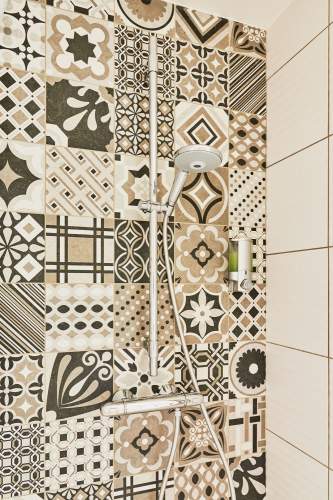 La Crémaillère · Salle de bain de l'Hôtel 3 étoiles Courseulles-sur-Mer, Calvados